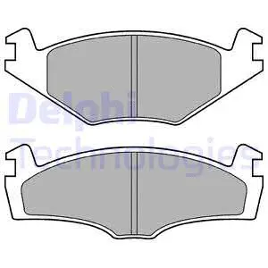 LP979 DELPHI Комплект тормозных колодок, дисковый тормоз (фото 1)