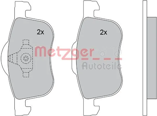 1170013 METZGER Комплект тормозных колодок, дисковый тормоз (фото 5)