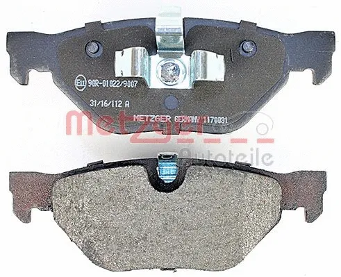 1170031 METZGER Комплект тормозных колодок, дисковый тормоз (фото 2)