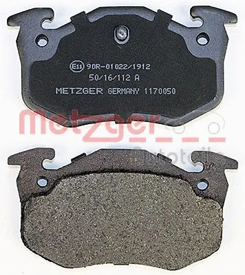 1170050 METZGER Комплект тормозных колодок, дисковый тормоз (фото 2)
