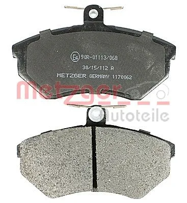 1170062 METZGER Комплект тормозных колодок, дисковый тормоз (фото 2)