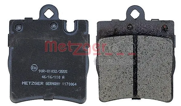 1170064 METZGER Комплект тормозных колодок, дисковый тормоз (фото 2)
