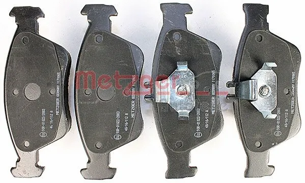 1170065 METZGER Комплект тормозных колодок, дисковый тормоз (фото 1)