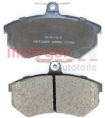 1170066 METZGER Комплект тормозных колодок, дисковый тормоз (фото 2)