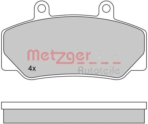 1170094 METZGER Комплект тормозных колодок, дисковый тормоз (фото 3)