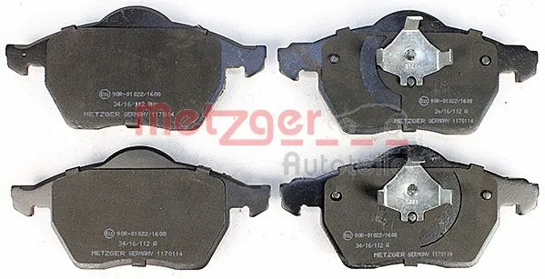 1170114 METZGER Комплект тормозных колодок, дисковый тормоз (фото 1)