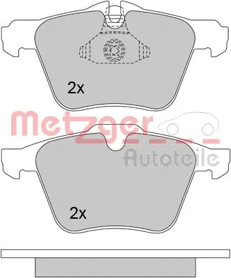1170126 METZGER Комплект тормозных колодок, дисковый тормоз (фото 1)