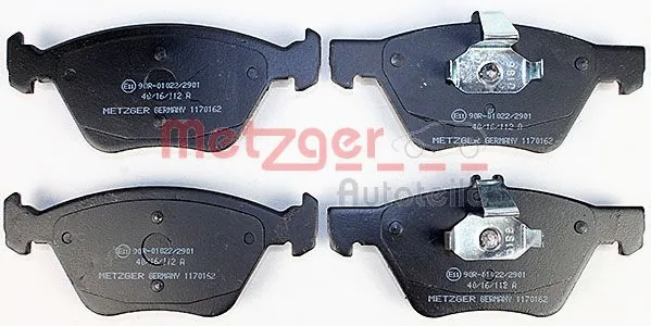1170162 METZGER Комплект тормозных колодок, дисковый тормоз (фото 1)