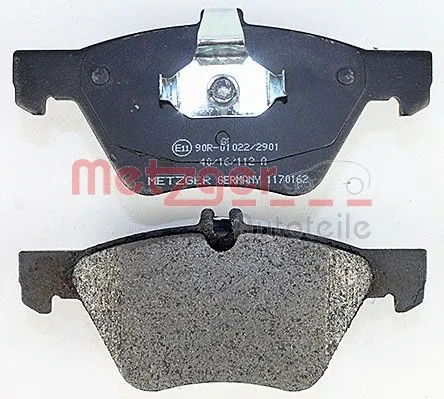 1170162 METZGER Комплект тормозных колодок, дисковый тормоз (фото 2)