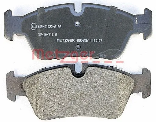 1170177 METZGER Комплект тормозных колодок, дисковый тормоз (фото 3)