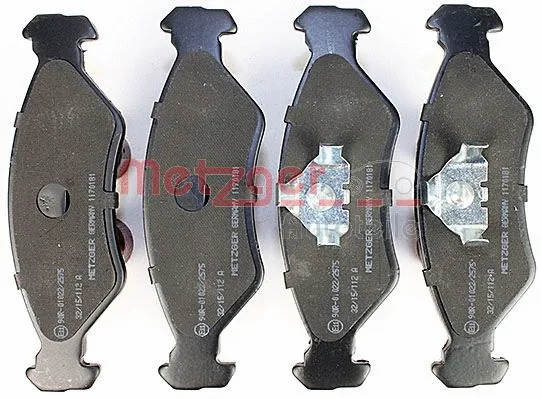 1170181 METZGER Комплект тормозных колодок, дисковый тормоз (фото 1)
