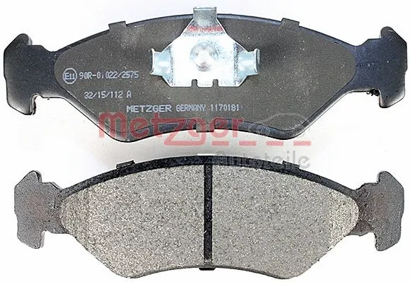 1170181 METZGER Комплект тормозных колодок, дисковый тормоз (фото 2)
