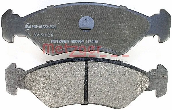 1170181 METZGER Комплект тормозных колодок, дисковый тормоз (фото 3)