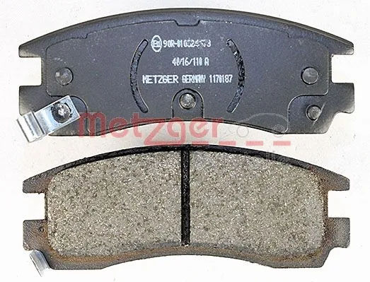 1170187 METZGER Комплект тормозных колодок, дисковый тормоз (фото 2)