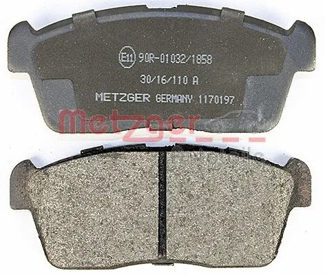 1170197 METZGER Комплект тормозных колодок, дисковый тормоз (фото 3)