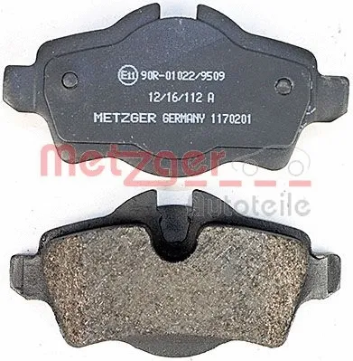 1170201 METZGER Комплект тормозных колодок, дисковый тормоз (фото 3)