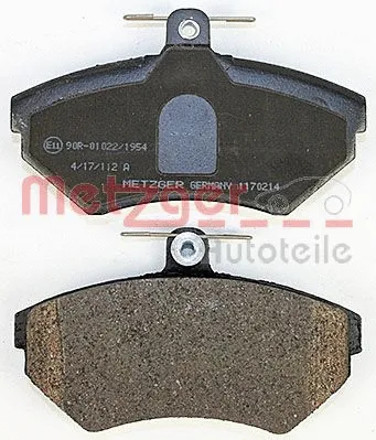 1170214 METZGER Комплект тормозных колодок, дисковый тормоз (фото 2)
