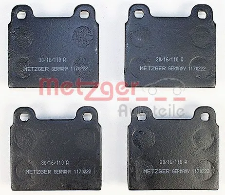 1170222 METZGER Комплект тормозных колодок, дисковый тормоз (фото 1)
