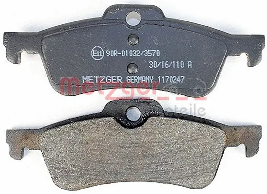 1170247 METZGER Комплект тормозных колодок, дисковый тормоз (фото 3)