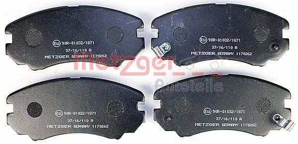 1170262 METZGER Комплект тормозных колодок, дисковый тормоз (фото 1)