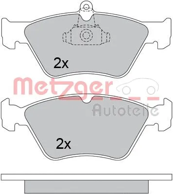 1170279 METZGER Комплект тормозных колодок, дисковый тормоз (фото 3)