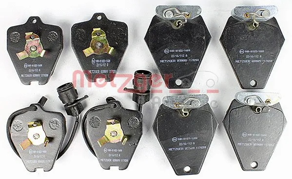 1170280 METZGER Комплект тормозных колодок, дисковый тормоз (фото 1)