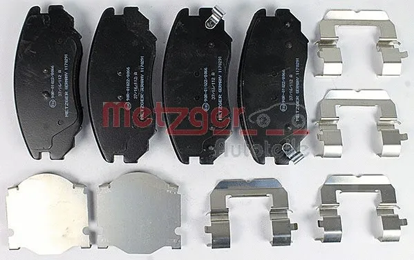 1170291 METZGER Комплект тормозных колодок, дисковый тормоз (фото 1)