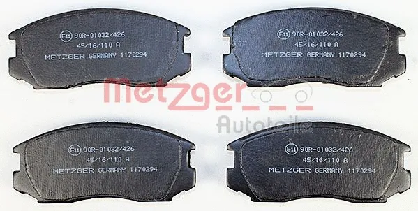 1170294 METZGER Комплект тормозных колодок, дисковый тормоз (фото 1)