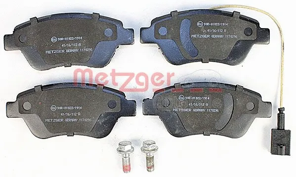 1170296 METZGER Комплект тормозных колодок, дисковый тормоз (фото 1)