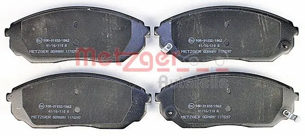 1170297 METZGER Комплект тормозных колодок, дисковый тормоз (фото 1)