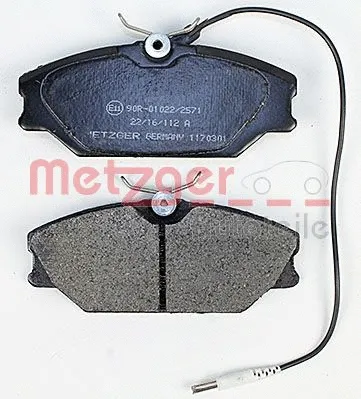 1170301 METZGER Комплект тормозных колодок, дисковый тормоз (фото 2)