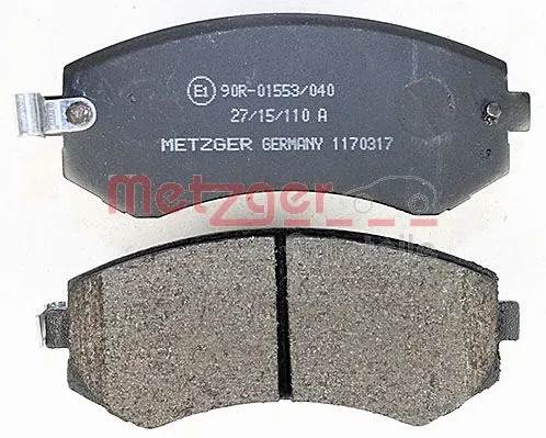 1170317 METZGER Комплект тормозных колодок, дисковый тормоз (фото 2)