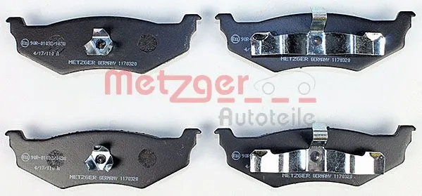 1170320 METZGER Комплект тормозных колодок, дисковый тормоз (фото 1)