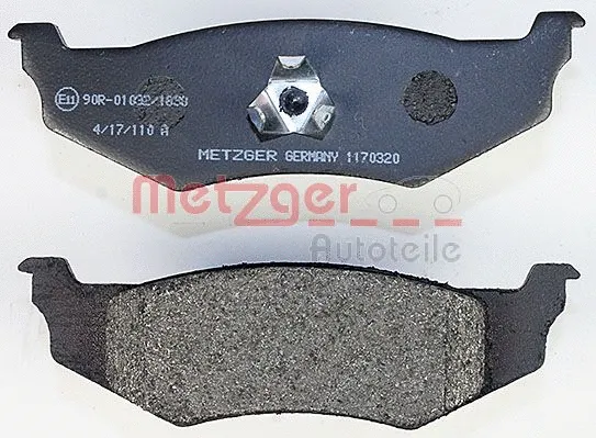 1170320 METZGER Комплект тормозных колодок, дисковый тормоз (фото 2)