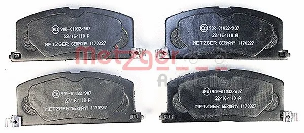1170327 METZGER Комплект тормозных колодок, дисковый тормоз (фото 1)