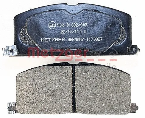 1170327 METZGER Комплект тормозных колодок, дисковый тормоз (фото 2)