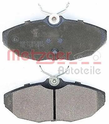 1170341 METZGER Комплект тормозных колодок, дисковый тормоз (фото 2)