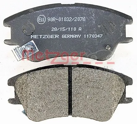 1170347 METZGER Комплект тормозных колодок, дисковый тормоз (фото 2)