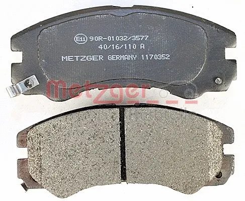 1170352 METZGER Комплект тормозных колодок, дисковый тормоз (фото 2)