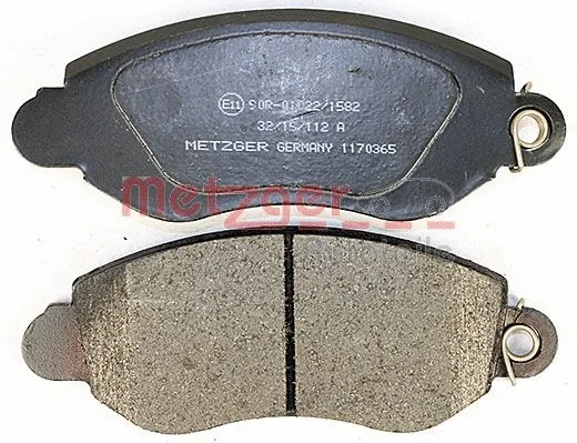1170365 METZGER Комплект тормозных колодок, дисковый тормоз (фото 3)