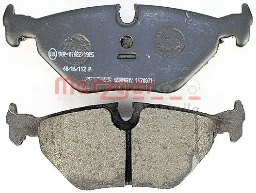 1170371 METZGER Комплект тормозных колодок, дисковый тормоз (фото 3)