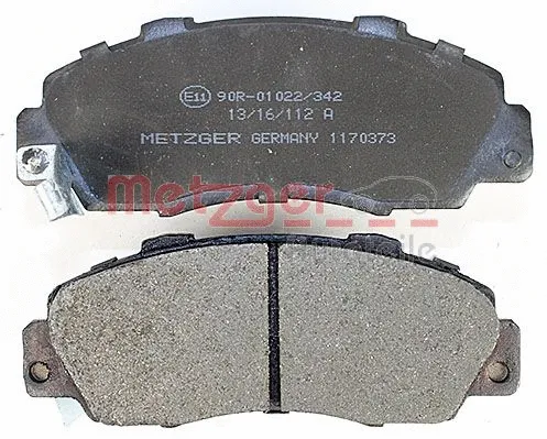 1170373 METZGER Комплект тормозных колодок, дисковый тормоз (фото 2)