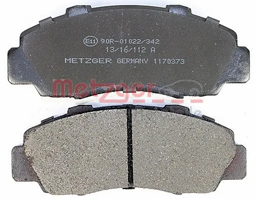 1170373 METZGER Комплект тормозных колодок, дисковый тормоз (фото 3)