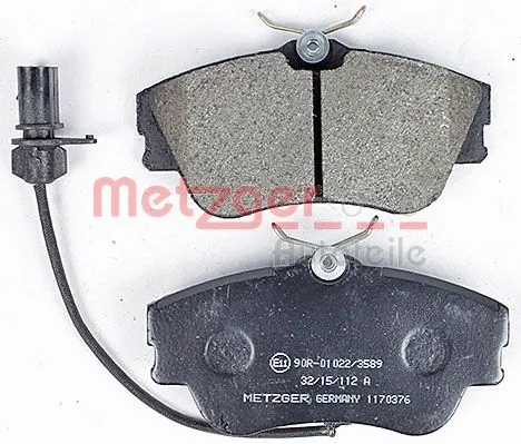 1170376 METZGER Комплект тормозных колодок, дисковый тормоз (фото 2)