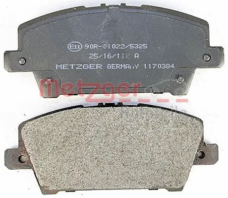 1170384 METZGER Комплект тормозных колодок, дисковый тормоз (фото 3)