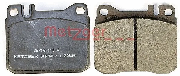 1170385 METZGER Комплект тормозных колодок, дисковый тормоз (фото 2)