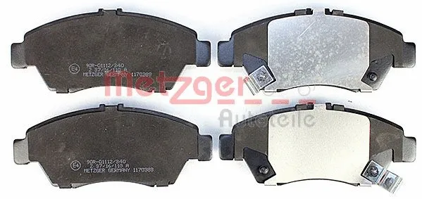 1170388 METZGER Комплект тормозных колодок, дисковый тормоз (фото 1)