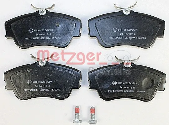 1170389 METZGER Комплект тормозных колодок, дисковый тормоз (фото 1)