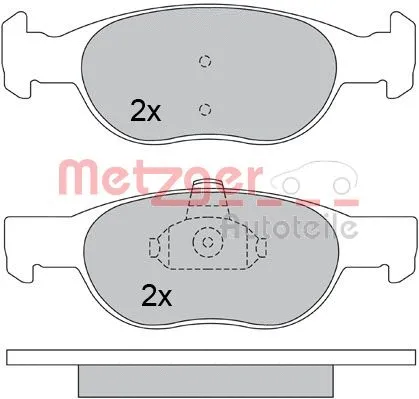 1170390 METZGER Комплект тормозных колодок, дисковый тормоз (фото 4)