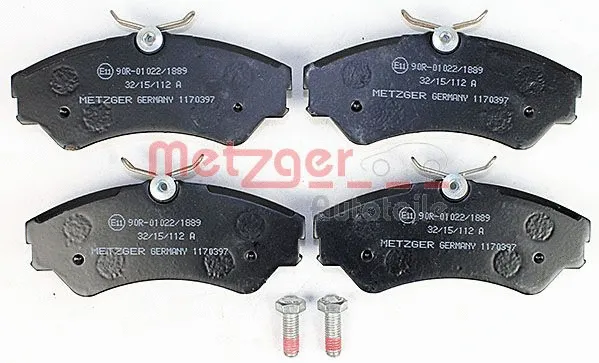 1170397 METZGER Комплект тормозных колодок, дисковый тормоз (фото 1)